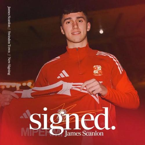 官方：曼联19岁小将斯坎伦租借加盟英乙斯文登，租期半年