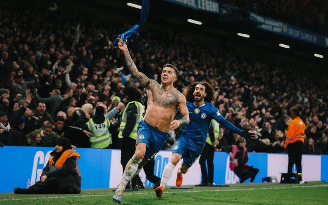 切尔西57次遭遇在英超上半场落后两球，今日首次实现逆转